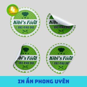 Các loại decal phong uyên in ấn