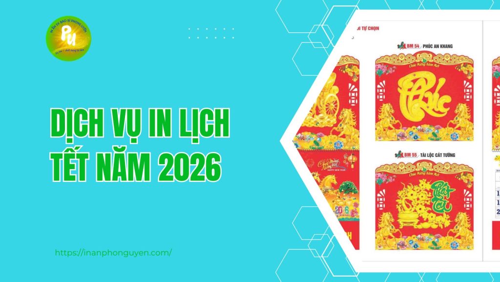 Dịch vụ in lịch tết 2026