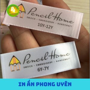 In Ấn Phong Uyên in team nhã ngành may