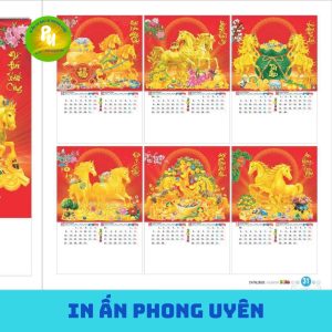 quy trình in lịch tết 2026 của in ấn phong uyên